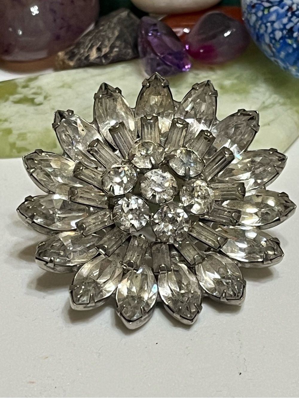 Vintage Rhinestone Brooch - Picture 2 of 6